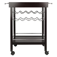 Winsome Johnnie Bar Cart in Espresso Finish - 92329
