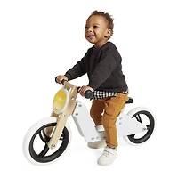 Janod - Tricycle 2 en 1 - Vélo Rétro Naturel - Jouet Développeur de Compétences Motrices - Pour Bébés et Tout-Petits - Dès 18 Mois - 332808