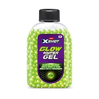 XSHOT Hyper Gel Glow In The Dark NightStrike Blaster (5 000 boulettes Hyper Gel phosphorescentes) de ZURU Mousse Blaster