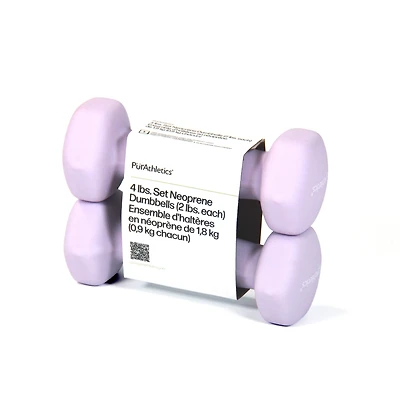 Ensemble d'haltères en néoprène de 1,8 kg (0,9 kg chacun)