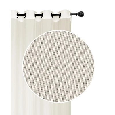 Panneau Avec Oeillets Voile (Beige) (54X84) - Set of 2