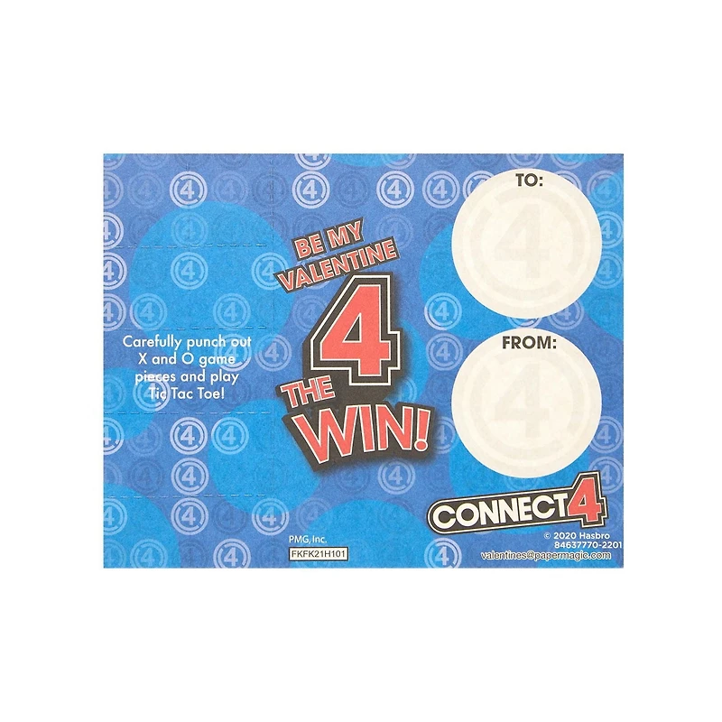 Connect 4 Valentine's Day Cards, 32 Count, Classroom Exchange Cards