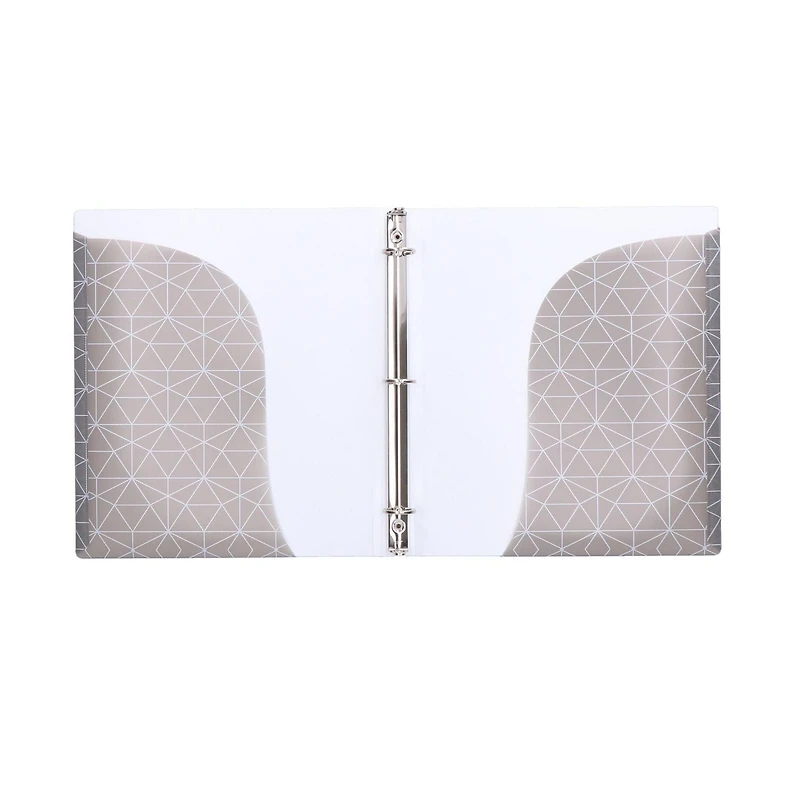 Pen+Gear 1" Poly Ring Binder Pocket, Grey
