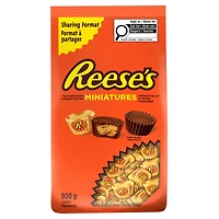 REESE'S Miniatures PEANUT BUTTER CUPS Candy, 900g