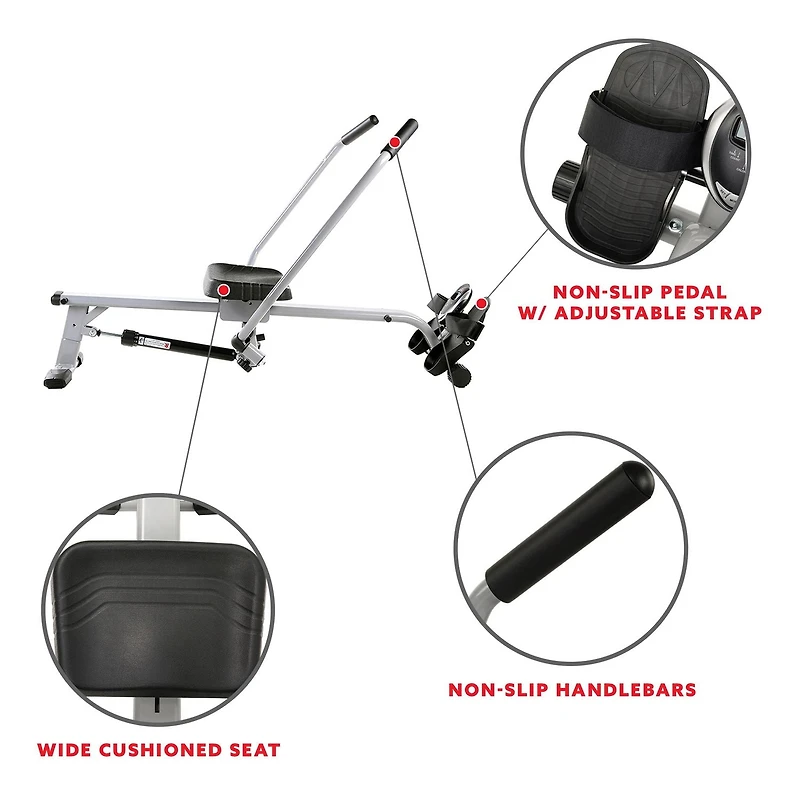 Sunny Health & Fitness SF-RW5639 Full Motion Rowing Machine