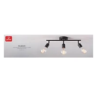 Pearson 3-Light Matte Black Track Lighting