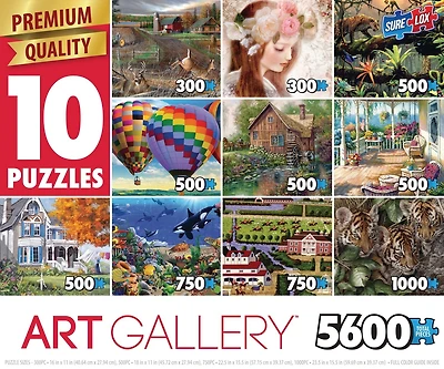 Sure-Lox 10-in-1 Multi-Pack Art Gallery Puzzle