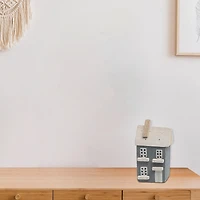 Wooden Single Blue House Decor