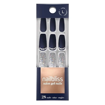DASHING DIVA - GEL NAIL - NAVAL GLAMOUR Ongles prêts- à- coller