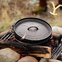 Lodge Yellowstone™ 12 Inch / 8 Quart Cast Iron Deep Camp Dutch Oven