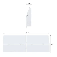Nexera Queen Size Panoramic Headboard
