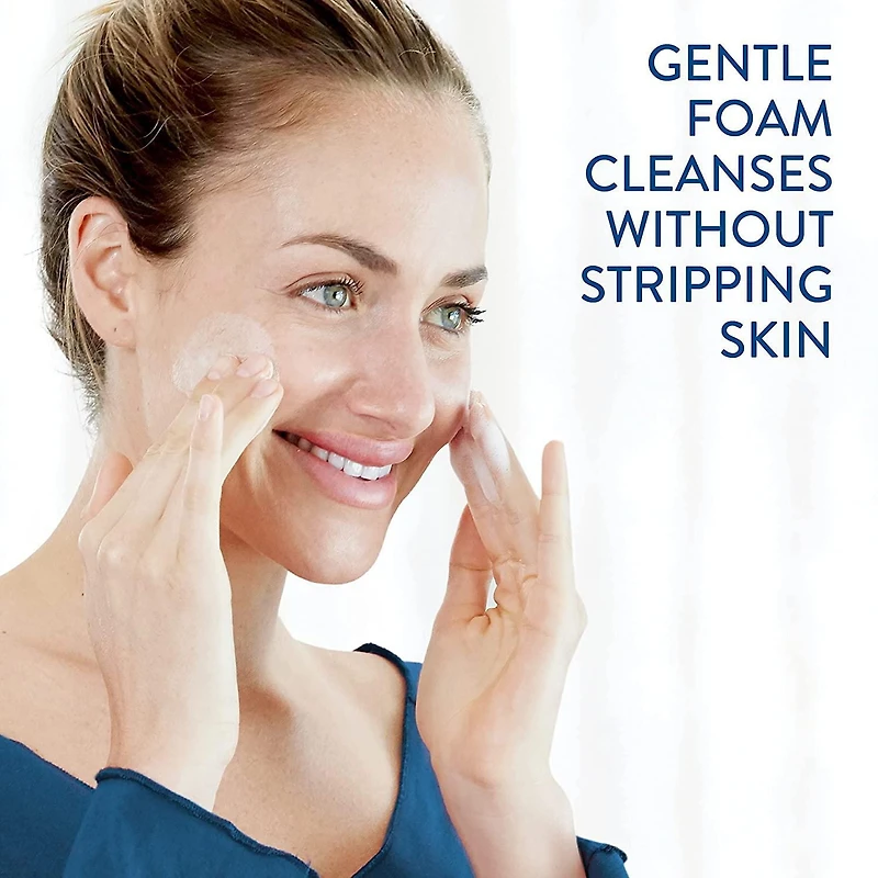 Cetaphil Nettoyant pour la Peau Grasse / Nettoyant Moussant Doux pour le Visage au Quotidien / Nettoyant pour le Visage Idéal pour les Peaux Sensibles, Mixtes à Grasses / Recommandé par les Dermatologues