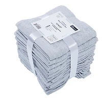 Fabstyles Lot de 12 serviettes pour le visage de qualité supérieure, gant de toilette doux et absorbant pour un usage quotidien, 35,6 x 35,6 cm, serviettes de luxe en coton