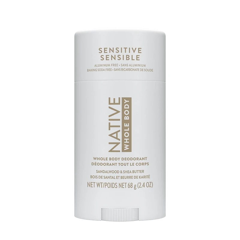 Native Sandalwood & Shea Butter Sensitive Whole Body Deodorant 2.4 oz, 68G