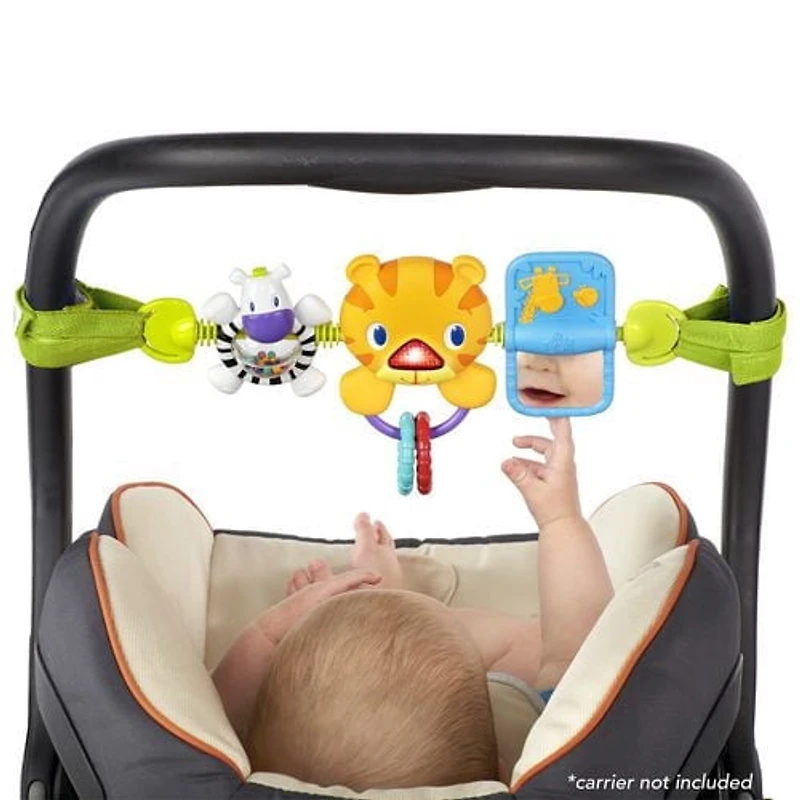 Barre de jouets pour la route Bright Starts Take Along Carrier Toy Bar, groupe d'âge: 0M+ - 9005