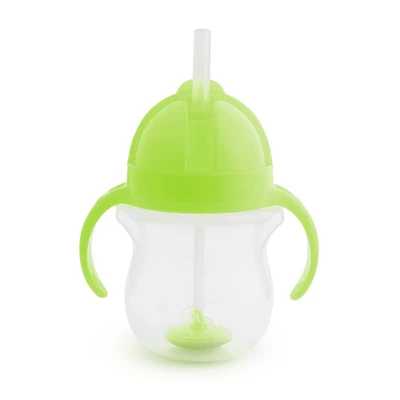 Munchkin Any Angle Click Lock Tasse d'entraînement à paille lestée Rose 7 oz