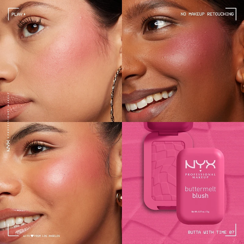 NYX Professional Makeup Fard à joues Buttermelt, 5g