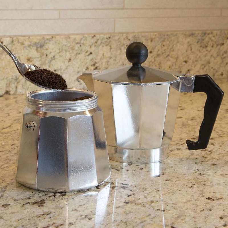Machine à expresso pour cuisinière en aluminium de 6 tasses Today par Primula Aluminium