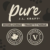 Vinaigrette Et Marinade À L'Ail Noir Et Au Poivre Concassé Pure J.L. Kraft, Bouteille