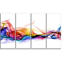 Design Art Abstract Smoke Contemporary Artwork Canvas Print