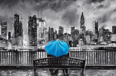 PD Moreno - Beaux-Arts - Parapluie Bleu