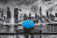 PD Moreno - Beaux-Arts - Parapluie Bleu