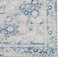 Tapis d'appoint lavable Harris 2 pi x 3 pi gris et ivoire