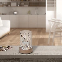 Branche De Renne De Support En Verre De Cylindre Mené