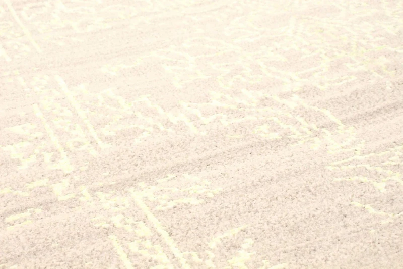 ECARPETGALLERY Tapis Noué à la Main pour Salon, Salle à Manger et Chambre à Coucher Transitionnel Collection La Seda 5'1" x 8'6" en Gris