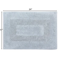 Tapis de bain Mainstays Racetrack 100% Coton Gris, 17" x 24" Tapis de bain antidéparant