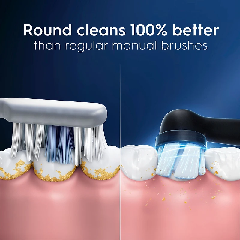 Brossettes de rechange Oral-B iO Soins doux pour brosse à dents électrique, noires 2 unités