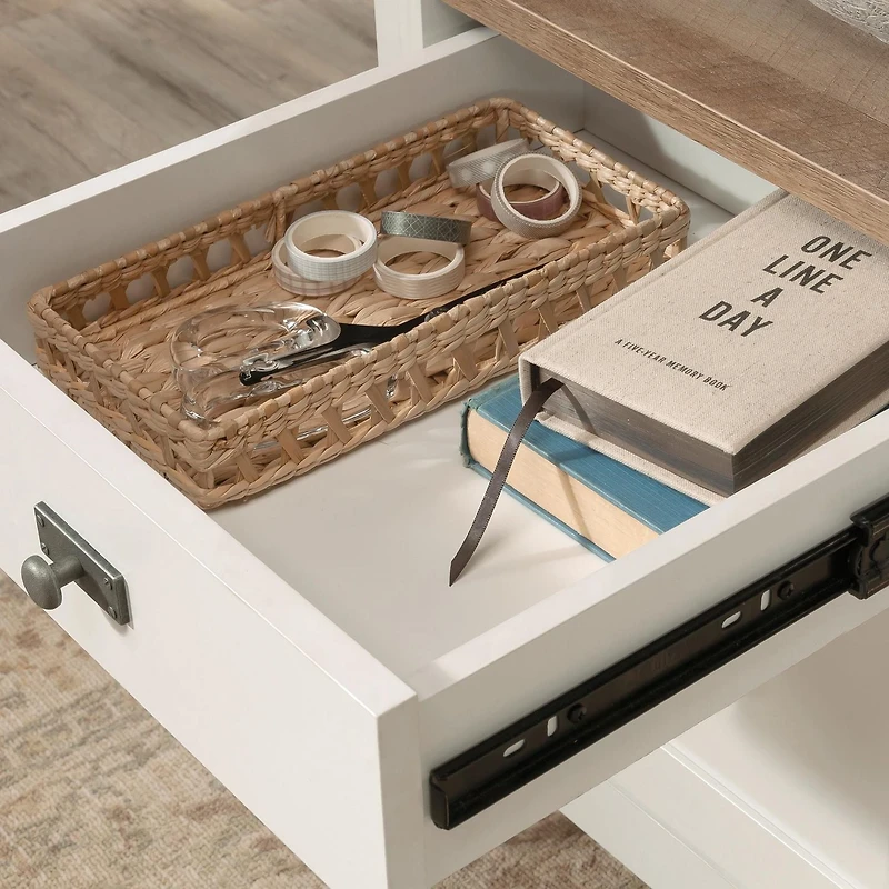 Sauder Cottage Road Desk, White, 430056