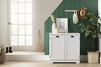 South Shore Prairie 2-Door Storage Cabinet, in Pure White
