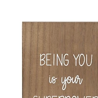 Dessus de boîte artistique "Being You Is Your Superpower"