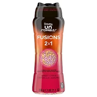 Perles rehausse-parfum pour lessive Downy Unstopables Fusions, parfum Coucher de soleil et agrumes, fraîcheur 2 en 1 toute la journée, 21,1 oz