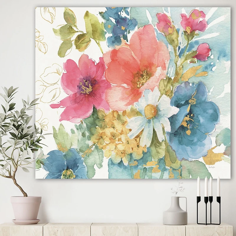 Designart Mon jardin français Art mural sur toile