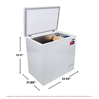 Congélateur coffre Frigidaire 7 pi³ (198 L) pour garage, cuisine ou sous-sol, grande capacité de stockage, blanc