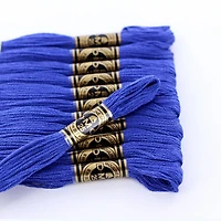 Fil à broder en coton DMC à 6 brins 8m – Bleu 6 Brins