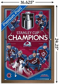 NHL Colorado Avalanche - Stanley Cup Champions Wall Poster, 14.725" x 22.375" Framed