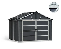 CANOPIA by PALRAM Yukon 11 ft. x 9 ft. Dark Grey Storage Shed / Garage