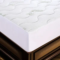 Premium Luxury Ultra Soft Quilted Waterproof All Season Rayon from Bamboo Fitted Mattress Pad