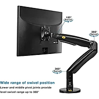 Support de bureau pour moniteur 22 à 35 po avec port USB de North Bayou - F100A