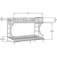 BLK TWIN/FULL FUTON - FRENCH