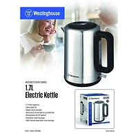 Westinghouse 1.7L Stainless Steel Kettle