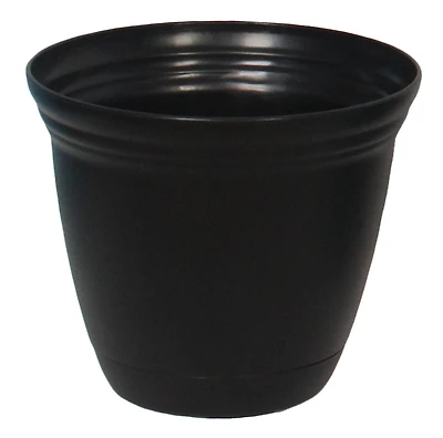 8 POUCES POT DE FLEURS ÉLÉMENTAIRE EN FORME DE CLOCHE - NOIR 8 POUCES POT