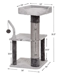 Ponder-Catry cat tree made for scratching, play, and rest