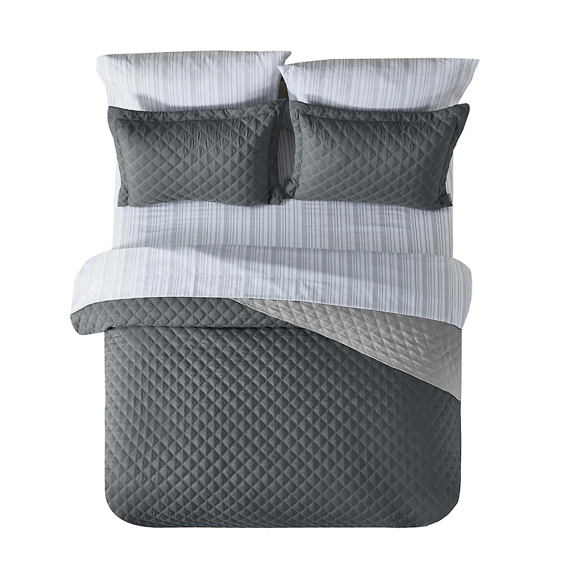 Ensemble de courtepointe Mainstays 1 place/1 place XL - Très grand