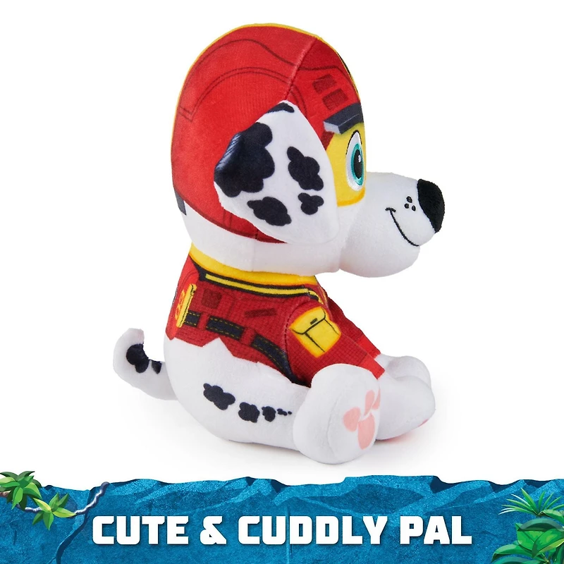 PAW Patrol Jungle Pups, Peluche Tracker de 20,3 cm, animal en peluche pour les garçons et les filles à partir de 3 ans