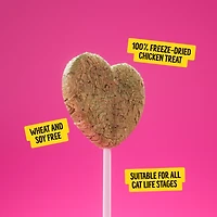 BONKERS Purrpops Freeze-Dried Catnip Flavoured Lollipop Treats for Cats 4 Pack