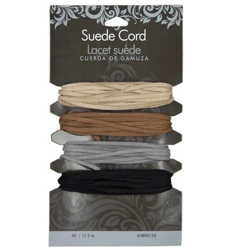 Lacet en faux suède neutre Cousin